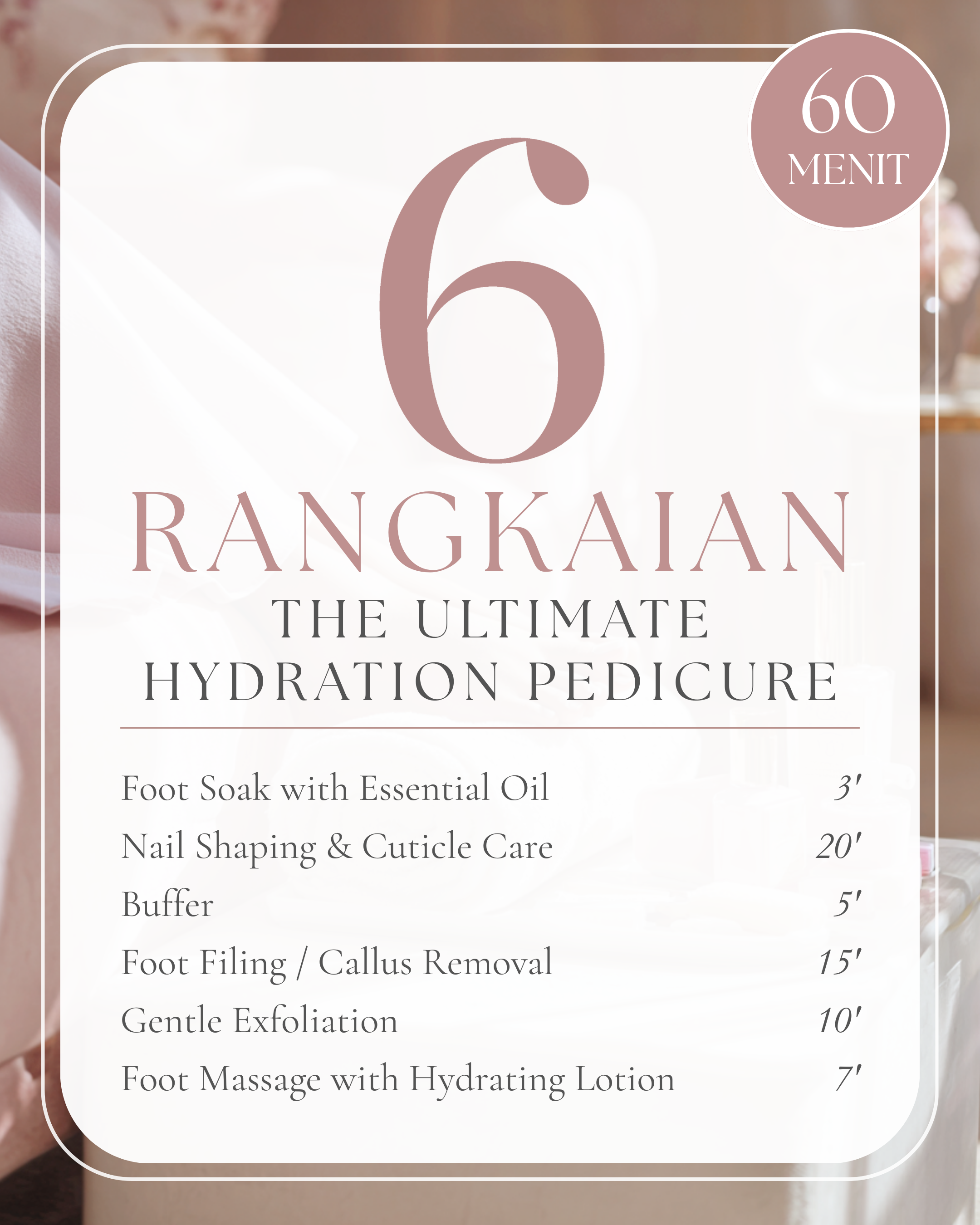 The Ultimate Hydration Pedicure 60&