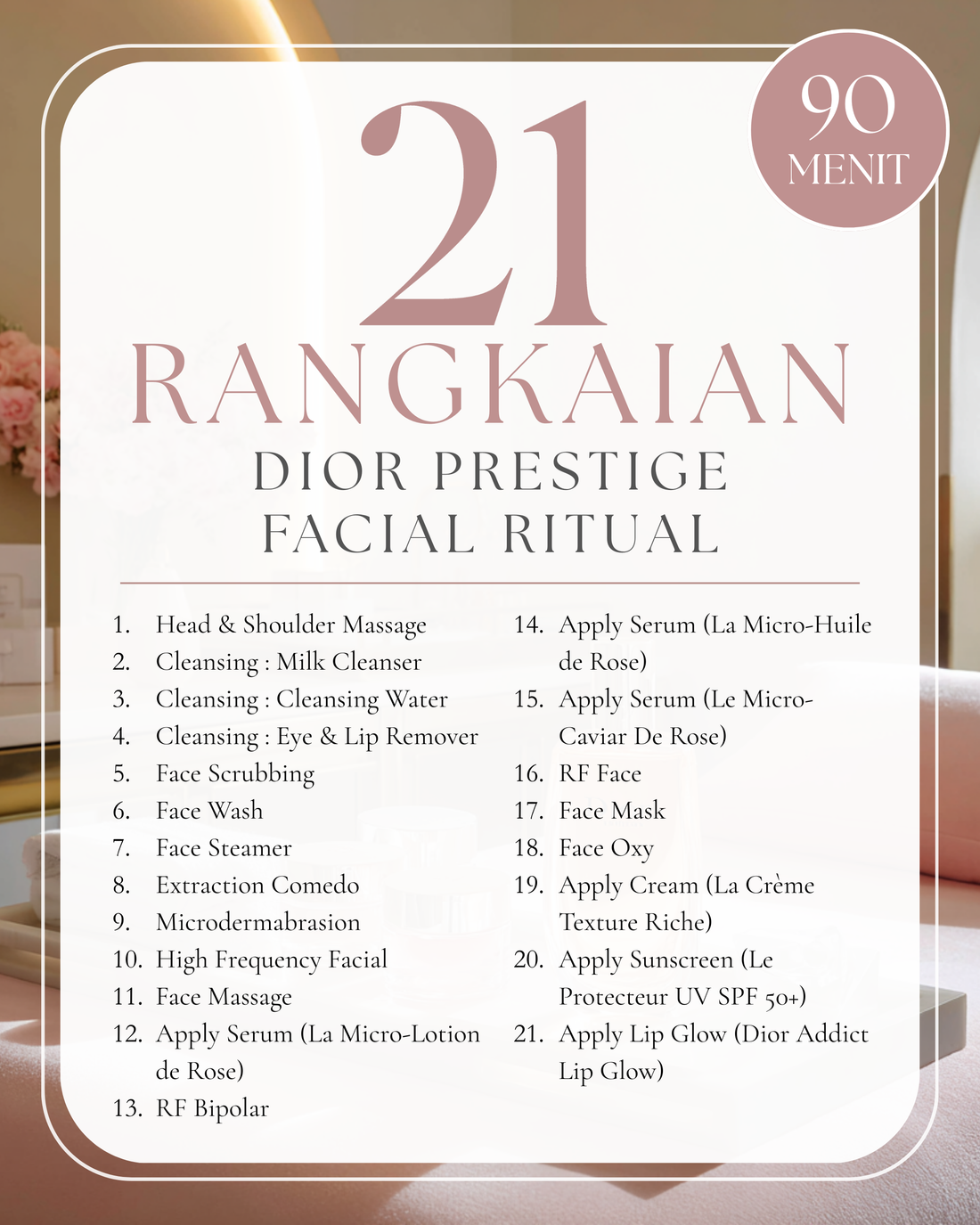 Dior Prestige Facial Ritual 90&