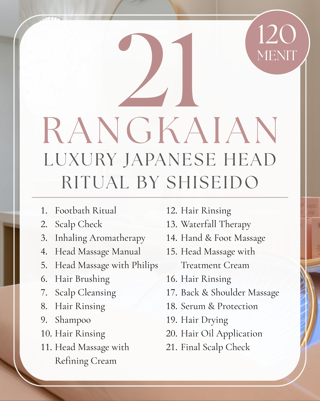 Luxury Japanese Head Ritual by Shiseido 120&