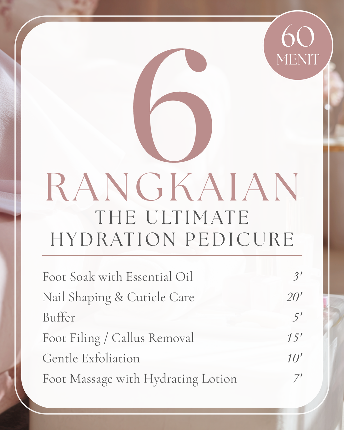 The Ultimate Hydration Pedicure 60&